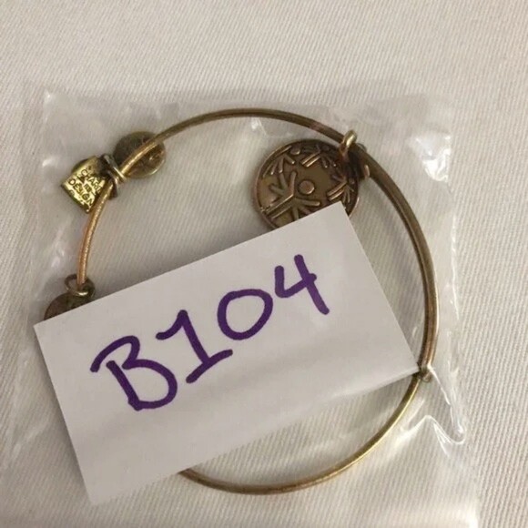 Alex & Ani Inspirational Gold Tone Bracelet - Picture 7 of 8